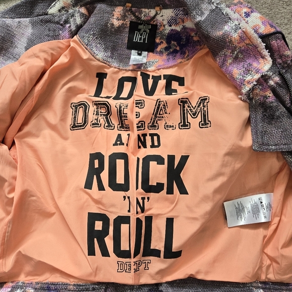 DEPT Cotton Denim Multi Colour Jacket. Size Medium - Picture 8 of 13